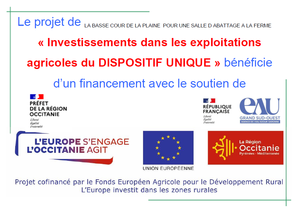 Projet financement la région Occitanie 